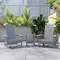 Flash Furniture Gray Side Table and 2 Folding Adirondack Chairs JJ-C14505-2-T14001-GY-GG - alternate 1